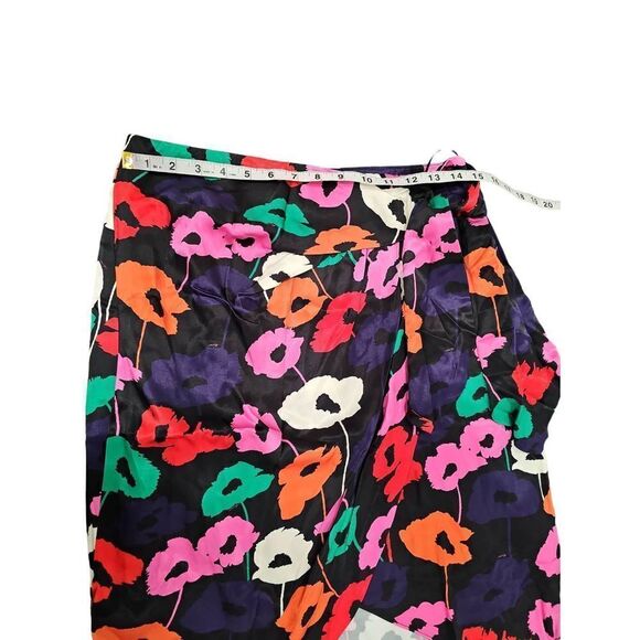 Milly Liza Wrap Poppy Print Skirt - Picture 9 of 10